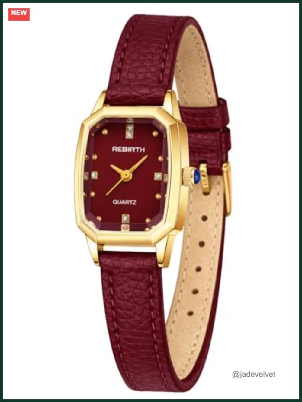 Women's Rectangular Quartz Watch Dress Wristwatch with Stainless Steel Bracelet